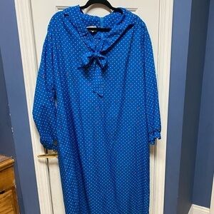 Vintage 80s Diane Roberts Round Neck Floral Midi Shift Dress Women 24 Multicolor